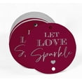 thumbnail image 2 of Inkdotpot Pack Of 100 Real Silver Foil Paper Tags Let Love Sparkle Wedding Favor Hang Tags, 2 of 6