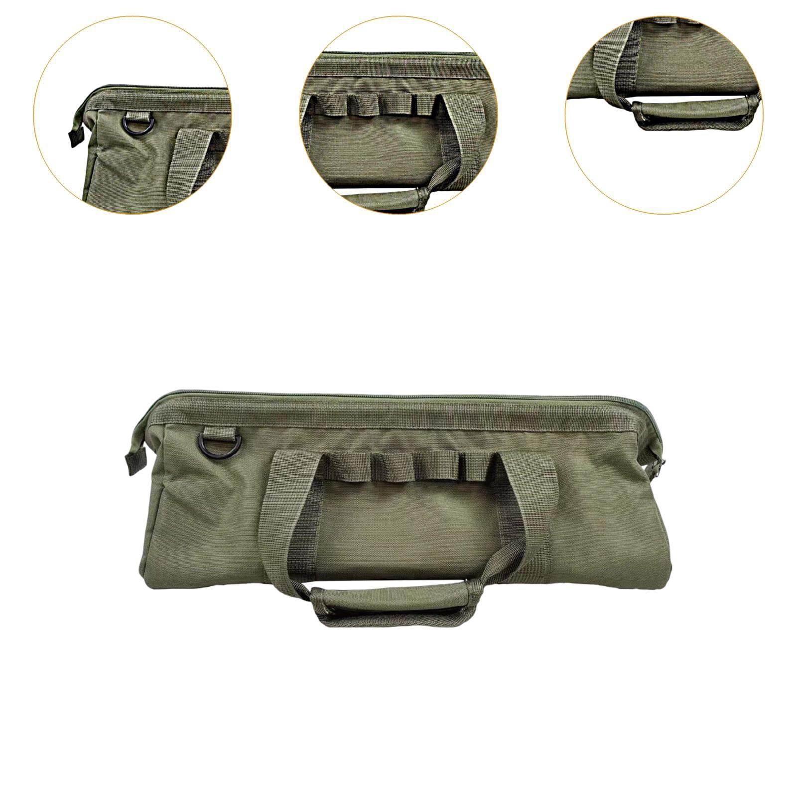 colaxi Tent Stakes Storage Bag Portable Camping Nail Bag for Outdoor Picnic Camping Green