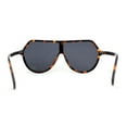 thumbnail image 4 of Flat Top Shield Geometric Racer Plastic Mobster Sunglasses Tortoise Black, 4 of 4