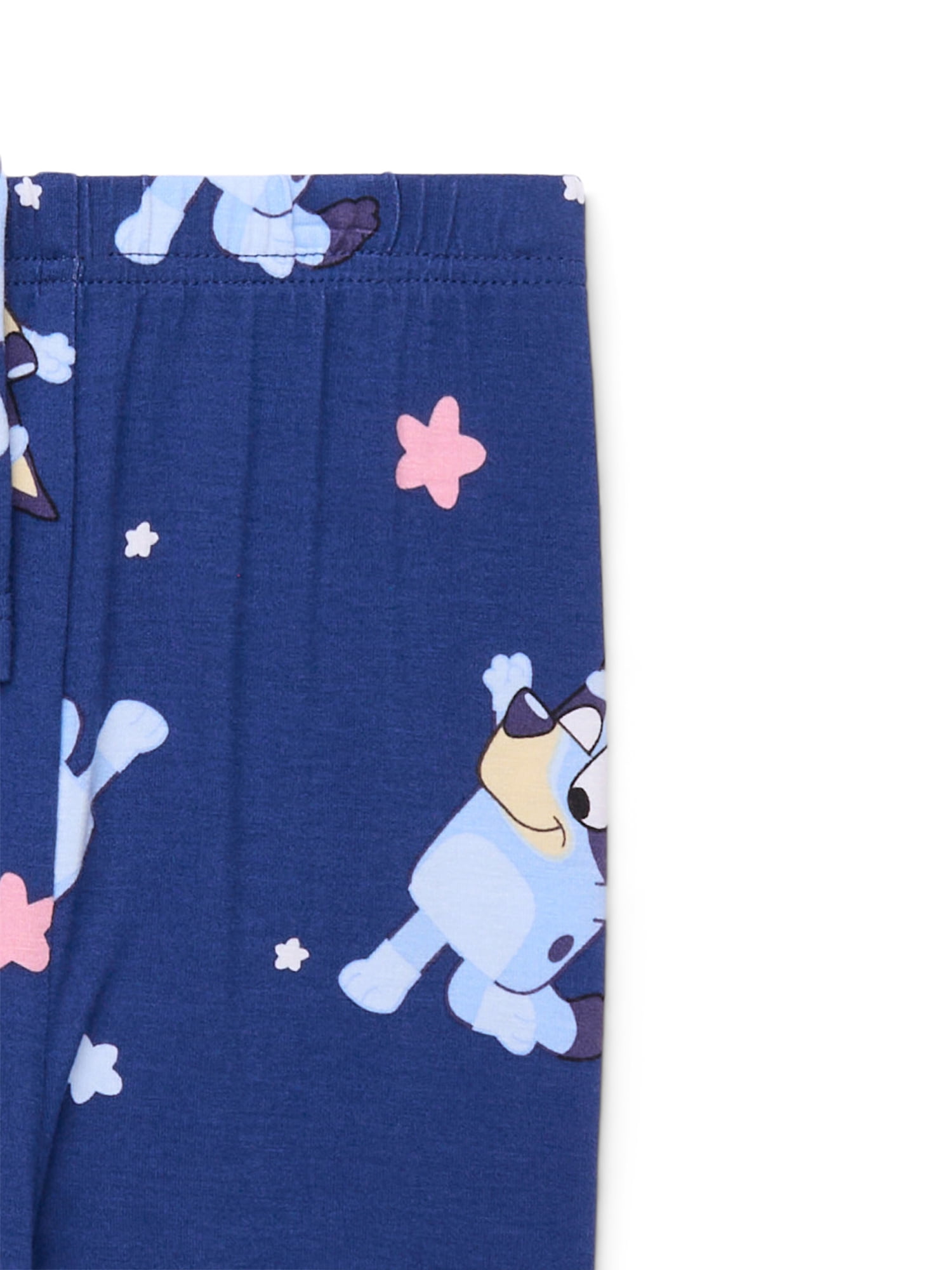 Bluey Girls Top and Pants Pajama Set, 2-Piece, Sizes 4-10