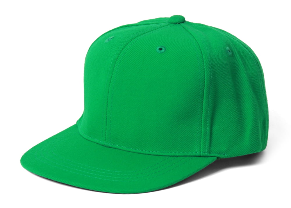 Solid Plain Style Flatbill Snapback Hat Cap 