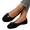 Black, variant on YOUYEDIAN Loafers for Women Fashion Bowtie Deco Round Toe Casual Slip On Low Heel Flats Versatile Comfy Outdoor Shoes