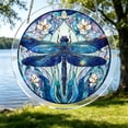 thumbnail image 4 of 83 Pieces Acrylic Puzzle Suncatcher, Dragonfly Sparkling Simulation Glass Design Hanging Puzzle Decoration for Wall Window, Creative DIY Craft Gift for Women, Men, Friends, 4 of 5