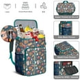 thumbnail image 5 of Travel Cooler Bag - Blue Baseball Stadium Pattern Camping Beer Cooler Backpack with Bottle Opener- Waterproof Insulated Picnic Backpacks - Cooler Bag for Beach, 5 of 6