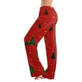 thumbnail image 2 of Hearthz Christmas Women Pajamas Pants Winter Wide Leg Pj Bottoms for Women Fall Drawstring Lounge Pants Womens, 2 of 7