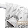 thumbnail image 4 of Black Dandelion Swag Valances for Windows, Kitchen Window Curtains Over Sink, Spring Country Modern Minimalist Flower Window Treatment Curtains for Living Room/Bedroom Curtains 2 Panel Sets 36"x45", 4 of 8