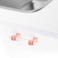 thumbnail image 4 of knobelite 30 Pack Kitchen Cabinet Handles Cabinet Pulls 3 inch Hole Center Square Square Acrylic Clear Crystal Cabinet Handles with Rose Gold Zinc Alloy Base, Drawer Pulls for Kitchen Cabinet Cupboard, 4 of 5