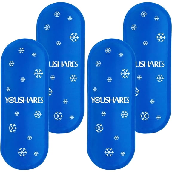 YOUSHARES Diabetes Ice Packs for Insulin Cooler Travel Case - TSA Approved Ice Packs for Diabetic Travel Case, Mini Ice Packs Suitable for Most Insulated Medication Travel Bag(4 Packs)