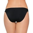 thumbnail image 3 of Salt + Cove Junior's Solid Side-Tab Hipster Bikini Bottoms Swimsuit Black Size Medium, 3 of 3