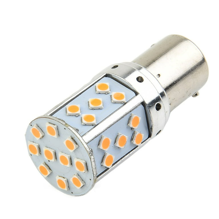  Alla Lighting 2800lm BAU15S 12496 7507 LED Turn Signal Light  Bulbs Xtreme Super Bright 7507 LED Bulbs High Power 5730 33-SMD LED 7507  Bulbs PY21W 2641A LED Blinker Light, Orange Yellow (Set of 2) : Automotive