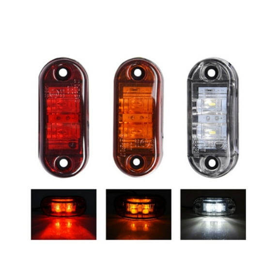 Worgeous LED Trailer Tail Lights with Superior Illumination and Brightness for Car Use Black PMMA ABS 930V