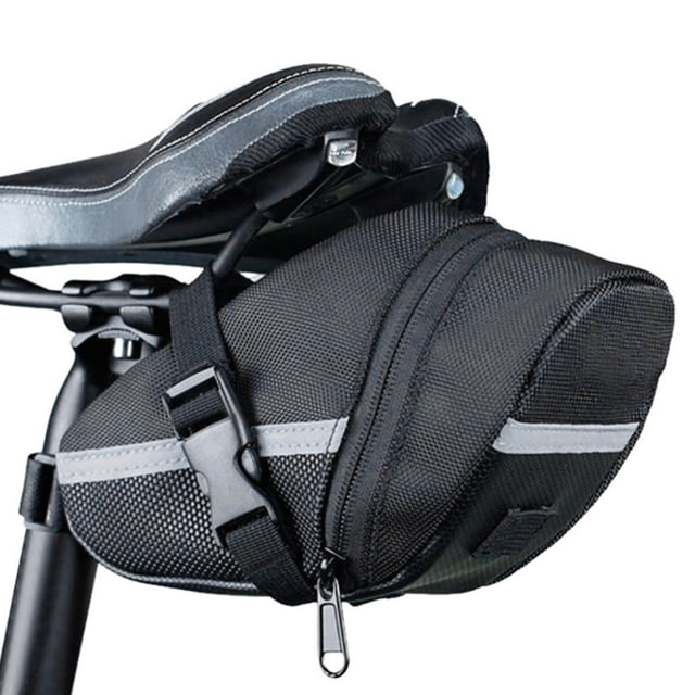 TFixol Rainproof Bike Saddle Bag Reflective Strip Large Capacity MTB Bike Bag Accessories