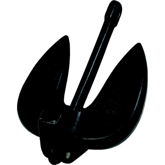 Attwood Marine Boat Anchor 9935B1 Navy Style; 20 Pound; PVC Coated; Black; Cast Iron