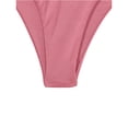 thumbnail image 6 of Minjewel Women's Solid Color Strapless Bikini Set, High Waist Two Piece Swimsuit with Removable Padding, Sexy Swimwear for Beach, Pool Party, and Summer Fun,Watermelon Red,S, 6 of 8