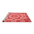 thumbnail image 2 of Ahgly Company Machine Washable Indoor Rectangle Abstract Red Modern Area Rugs, 7' x 9', 2 of 4