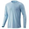 thumbnail image 3 of HUK Men's Pursuit Long Sleeve Sun Protecting Fishing Shirt, Redfish-Ice Blue, Large, 3 of 3