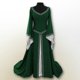 thumbnail image 2 of Vestido clásico largo medieval de manga acampanada delgada con cuello en V para fiesta de Halloween para mujer # fyfs1983164, 2 of 3