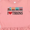 thumbnail image 4 of Inktastic I Love Trains Girls Toddler Dress, 4 of 5