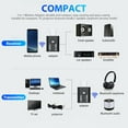 thumbnail image 2 of Wireless Audio Transmitter Receiver 3.5mm AUX Adapter for Headphone  Laptop  TV  Computer Plug&Play, 2 of 9