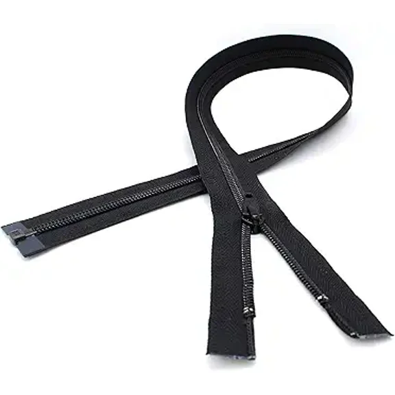 YKK® Sale 30" Jacket Zipper #5 Nylon Coil Medium Weight ~ Separating Black (1 Zipper/Pack)