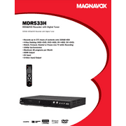 Magnavox MDR533H/F7 HDD DVD Recorder with Digital Tuner (New)
