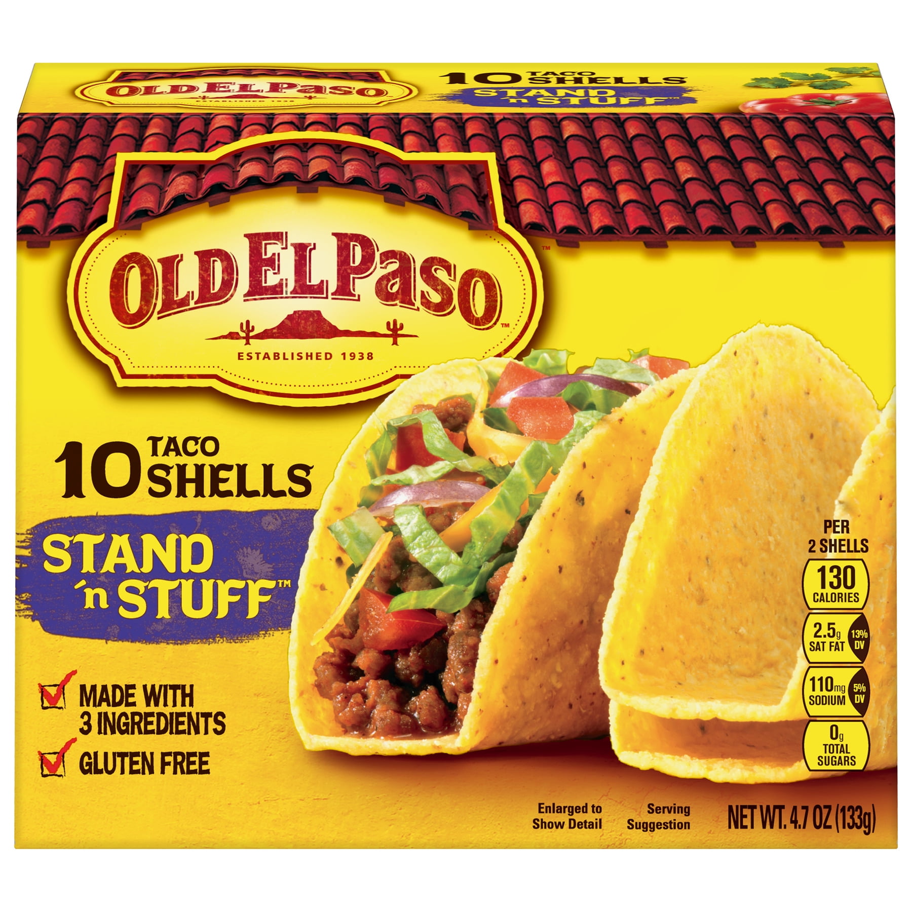 Old El Paso Stand 'N Stuff Shells, 10 Count, 4.7 oz