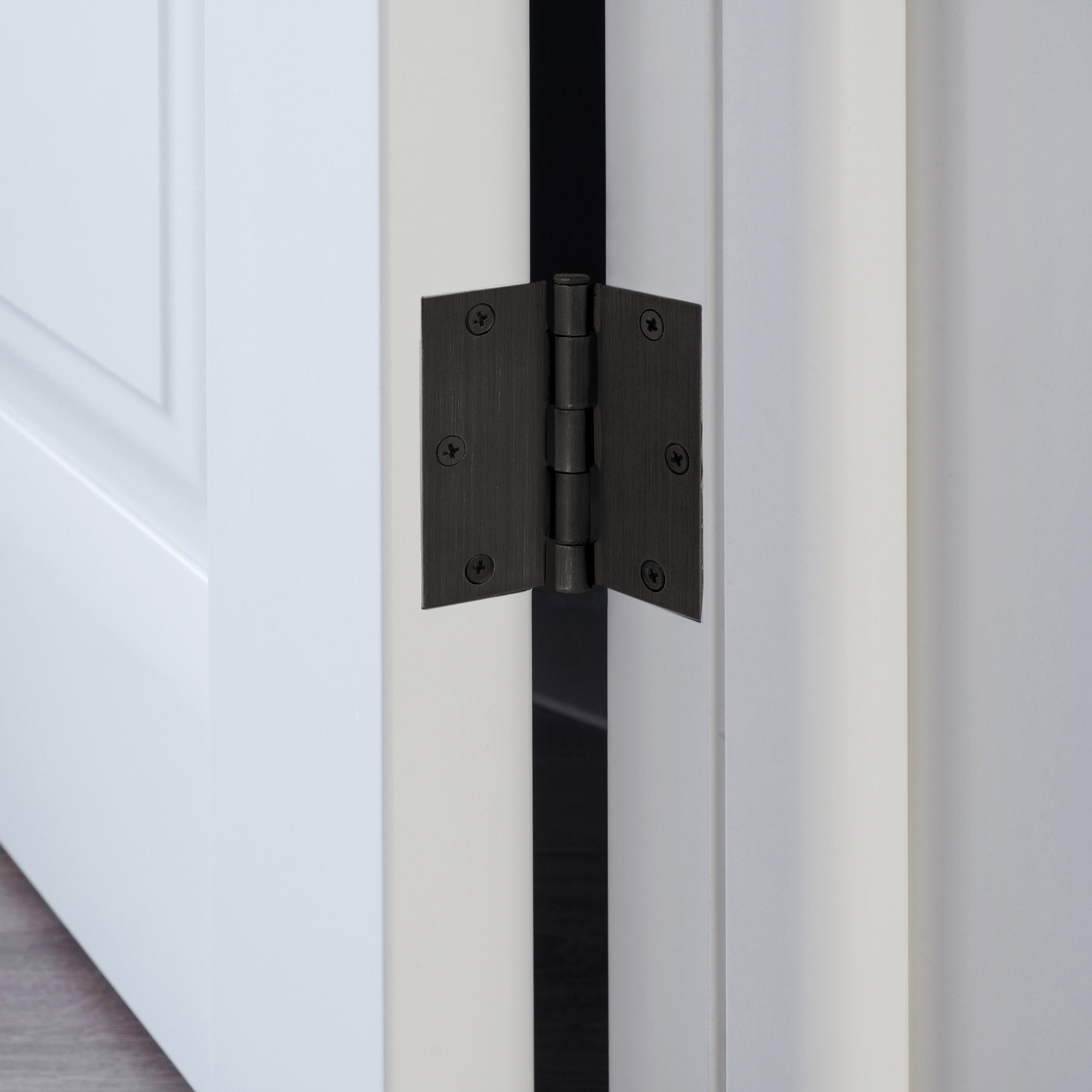 Design House 3-Pack 3.5" x .125" x 3.5" Square Butterfly Interior/Exterior Door Hinges, Oil Rubbed Bronze