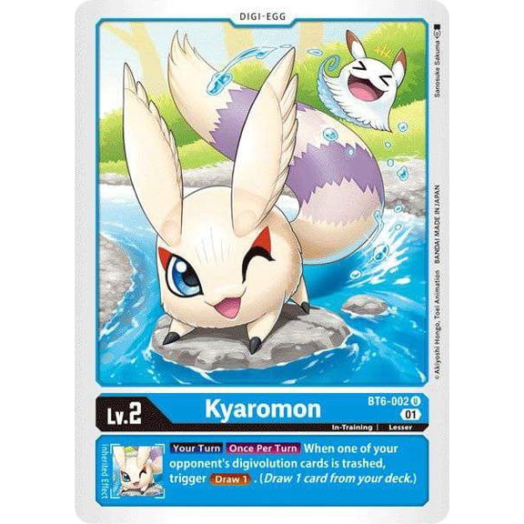 Digimon Double Diamond Uncommon Kyaromon BT6-002