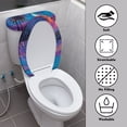 thumbnail image 4 of HELLHERO Sunset Toilet Top Cover Elastic Bottom Toilet Top Cover Set & 2 Piece Set for Toilet Easy to Clean Soft, 4 of 8
