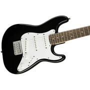 Fender Squier Mini Strat ، لوحة الأصابع لوريل ، أسود