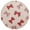 Cute Red Bows Pattern, variant on 15 Inch Round Grid Plate Mats Heat Non-Slip Resistant PVC Placemats for Kitchen Dining Table Decor Cute Red Bows Pattern 1PCS