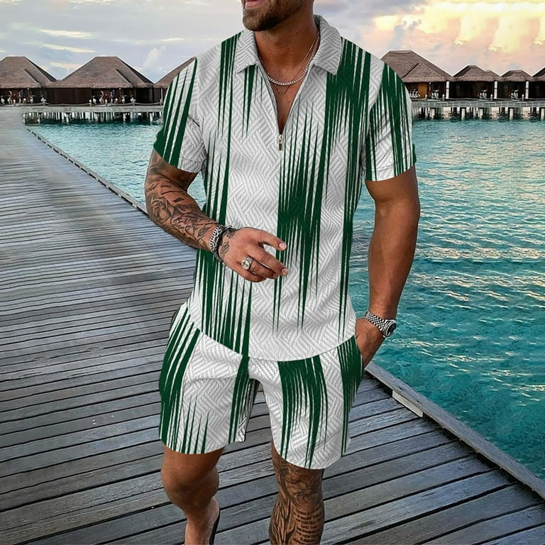 Mens two piece deals shorts and t shirt