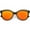 Matte Black Gold / Red Mirror, variant on Modern Cat Eye Sunglasses Metal Brow Detail Round Colored Mirror Flat Lens 53mm (Matte Black Gold / Red Mirror)