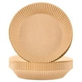 thumbnail image 1 of Doublures en Papier Parchemin pour Friteuse à Air Chaud, Antiadhésives, Jetables, Doublures pour Panier de Friteuse à Air, Doublures pour Friteuse à Air pour Cuisson, Rôtissage, Micro-Ondes, 1 of 8