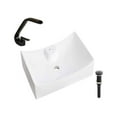 thumbnail image 1 of DROP Bath and Kitchen DR091484 Bathroom Vessel Sink Set, 1 of 5