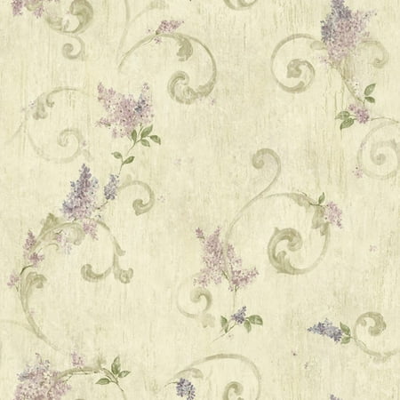Brewster Home Fashions Borders by Chesapeake Emma Acanthus 33' x 20.5'' Scroll 3D Embossed