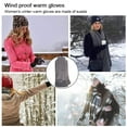 thumbnail image 5 of Guantes de invierno para mujer Guantes de mensajes de texto con pantalla táctil para clima frío - Guantes cálidos y térmicos a prueba de viento, 5 of 5