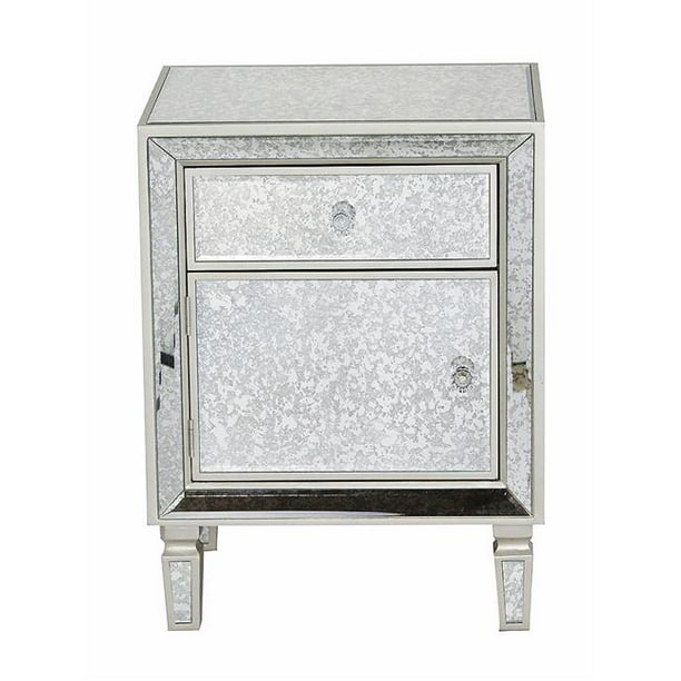 Heather Ann Creations W192124CH Eleganza 1Drawer & 1Door Antiqued