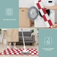 thumbnail image 6 of Red and White Checkered Pattern Kitchen Rugs Sets Of 3,Kitchen Runner Rugs Non Skid Washable,Decorative Kitchen Floor Mats for Kitchen,Sink,Laundry,17"x30"+ 17"x47" + 17"x59", 6 of 6