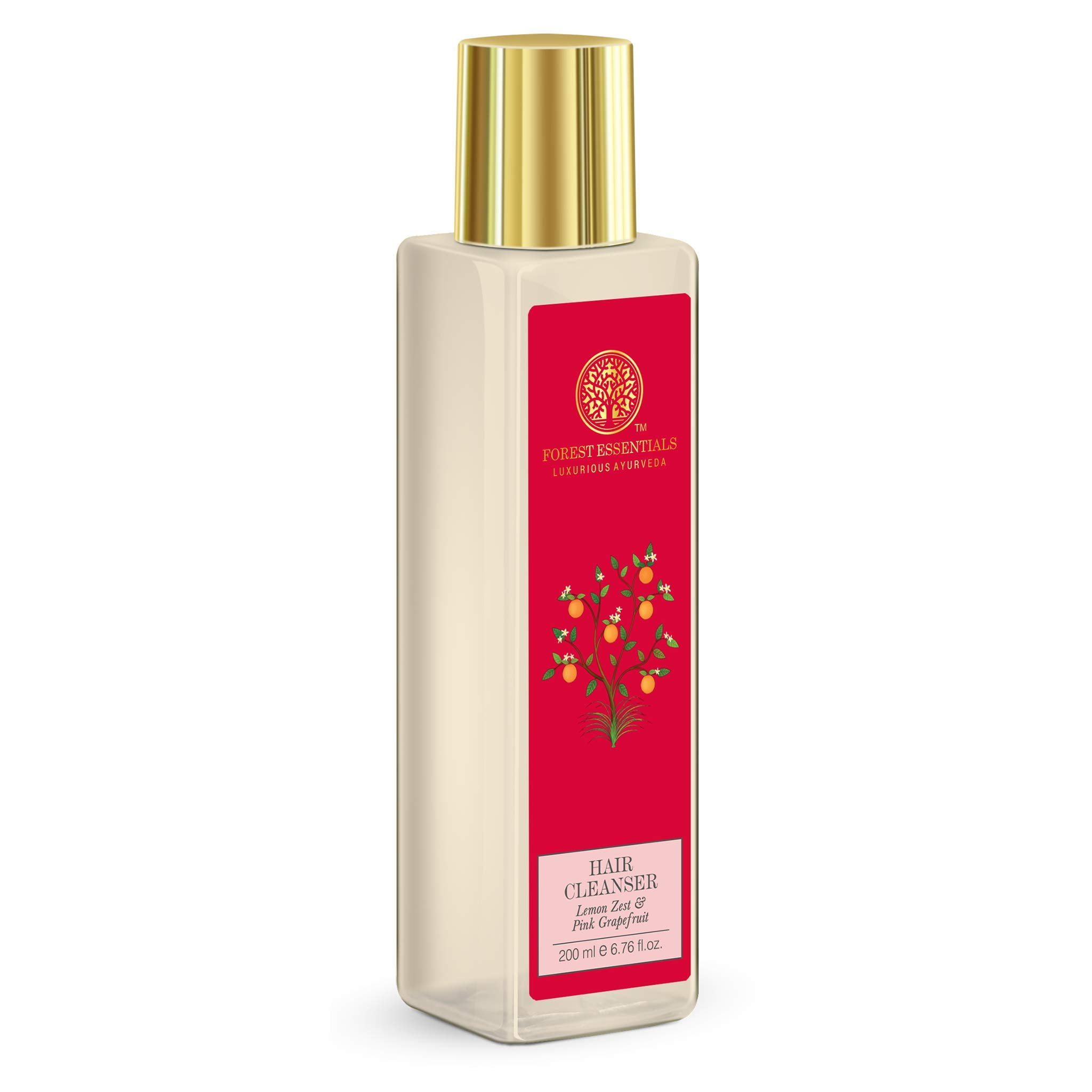 Forest Essentials Hair Cleanser Lemon Zest & Pink Grapefruit 200ml - Forest Essentials Hair Cleanser Lemon Zest & Pink Grapefruit 200ml -