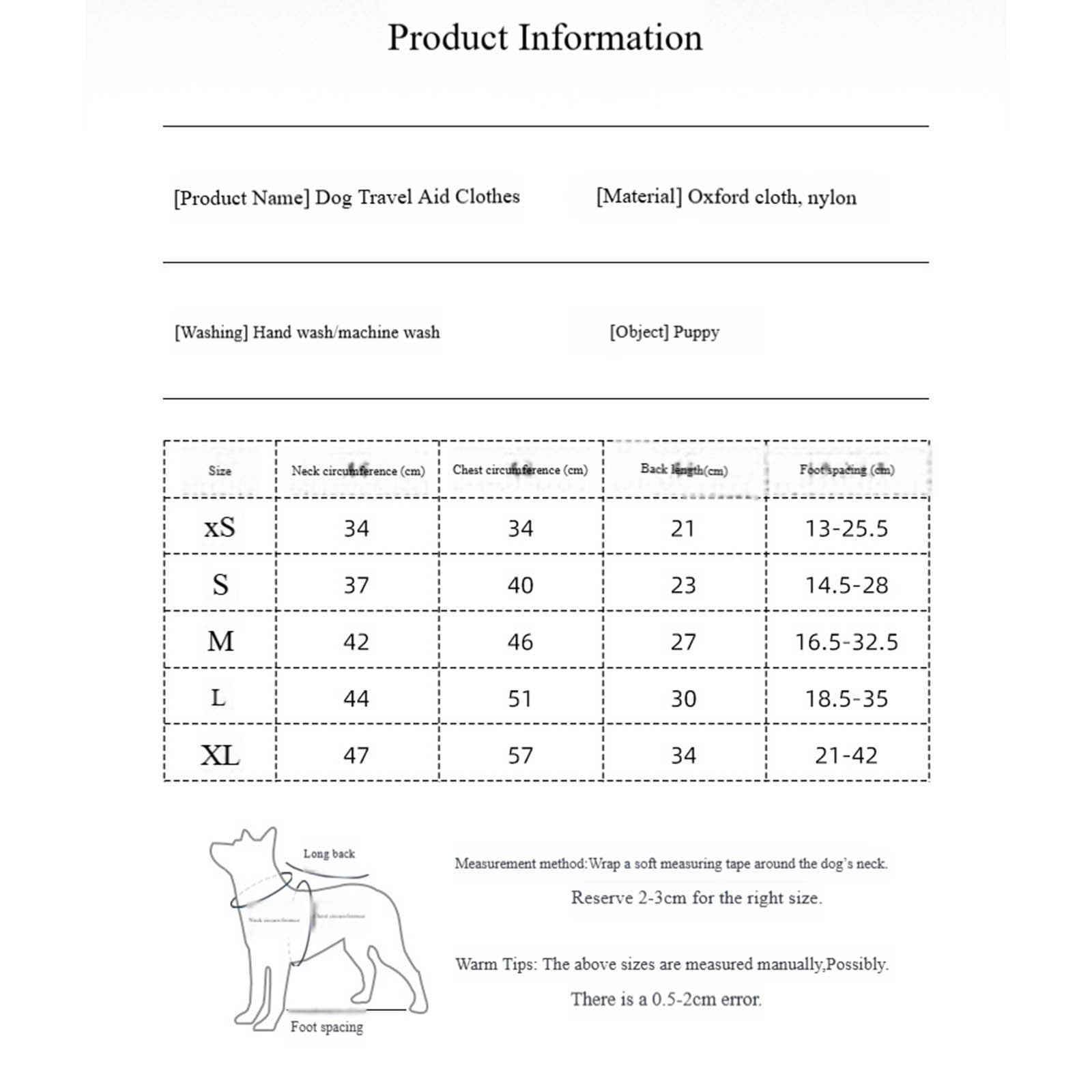 KMWGRE Adjustable Dog Lifting Harness Full Body Support Sling for Small Dogs and Cats with Mobility Aid Strap E One Size