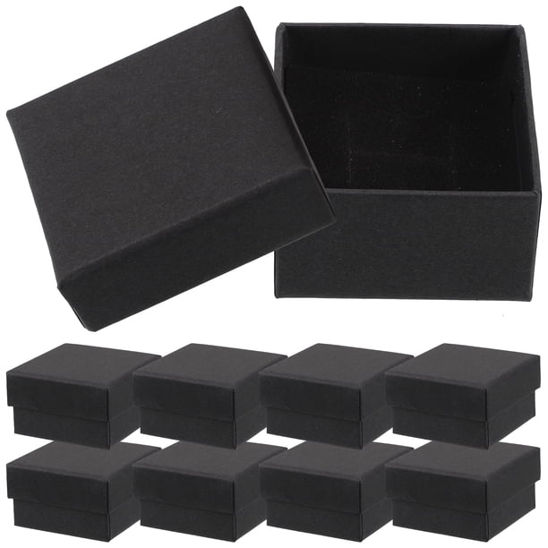 Cajas de embalaje de joyería para anillos, cajas pequeñas de papel con tapas para exhibición de joyería, caja para collar y pulsera, 10 Uds.