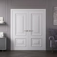 thumbnail image 2 of Interior Double Doors 72 x 80 inches | CLASSIC 2289 White Enamel | Wood Interior Solid Panel Frame | Closet Bedroom Doors, 2 of 5