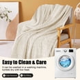 thumbnail image 5 of up to 50% Off WIZUTIZ Summertime Blankets Soft Fuzzy Warm Multifunctional Cover Blanket Napping Blanket Flannel Gift Blankets Bed Cozy Machine Washable White, 5 of 5