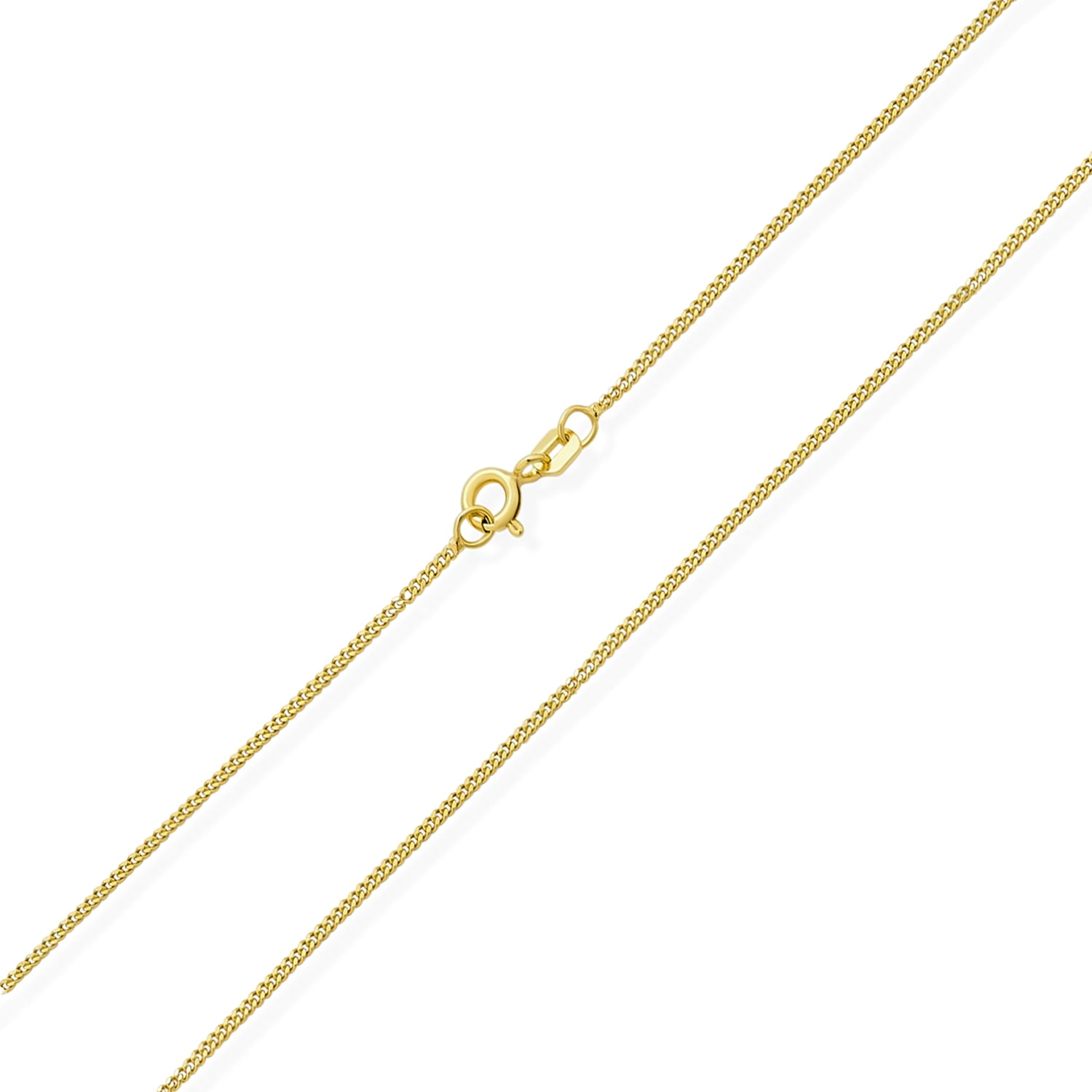 Stainless Steel Heavy Curb Chain. 14kt Gold Filled 5-Way Pendant with 24 Gold Plated 