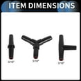 thumbnail image 4 of Unique Bargains Plastic Hose Barb Fittings, 3/16" Stright Barb Connector T Y Shaped Barb Fitting Plastic Black, 1 Set, 4 of 7