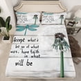 thumbnail image 1 of Erosebridal Dandelion Fitted Sheet Set Full, Motto Print Bedding Set, Rustic Farmhouse Decor (No Top Sheet), 1 of 5