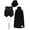 Black, variant on iiniim Kids Boys Girls Waistcoat Cape Hat Magic Wand Gloves Set for Stage Performance Outfits Black 7-8