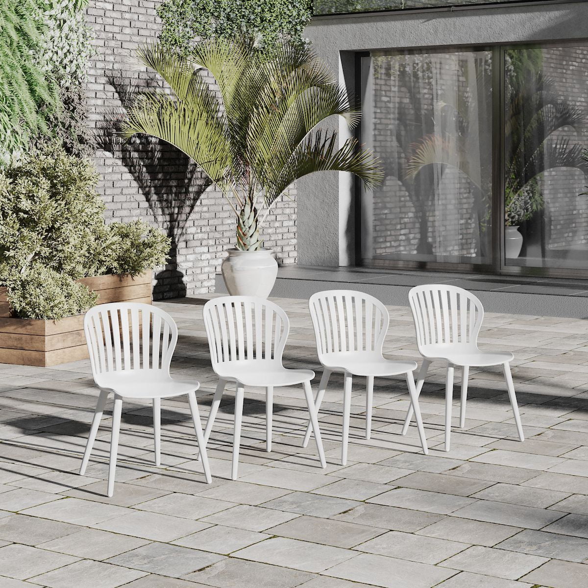 Amazonia Pipa 9-Piece 100% FSC Teak Wood Rectangular Patio Dining Set