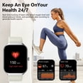 thumbnail image 6 of Smart Watch Fits for Android and iPhone 1.96'' Smartwatch for Men Women 110+ Sports Modes Fitness Tracker with Answer Make Calls/Message Reminder, IP68 Waterproof for Gift (Sliver), 6 of 7